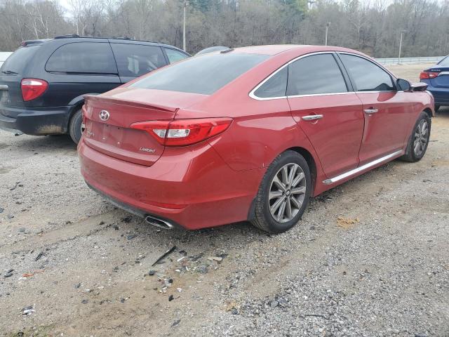 5NPE34AF0HH465349 - 2017 HYUNDAI SONATA SPORT MAROON photo 3