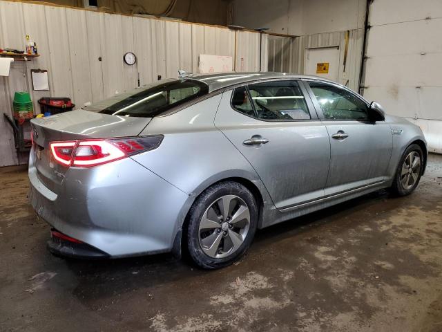 KNAGN4AD3E5074562 - 2014 KIA OPTIMA HYBRID SILVER photo 3