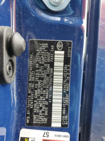 4T1G11BK7PU075308 - 2023 TOYOTA CAMRY SE NIGHT SHADE BLUE photo 13