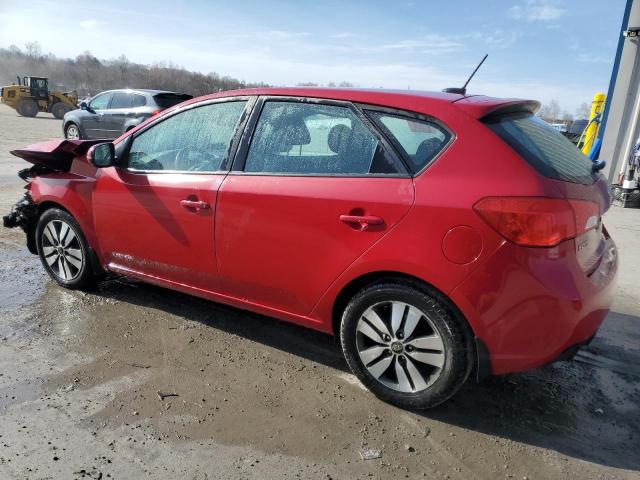 KNAFU5A24D5674766 - 2013 KIA FORTE EX RED photo 2