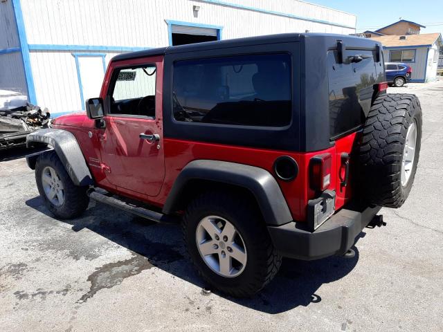 1C4AJWAG8CL211093 - 2012 JEEP WRANGLER SPORT RED photo 2