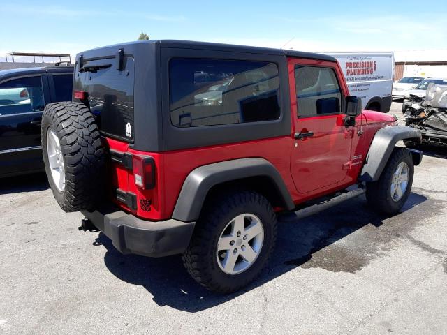 1C4AJWAG8CL211093 - 2012 JEEP WRANGLER SPORT RED photo 3