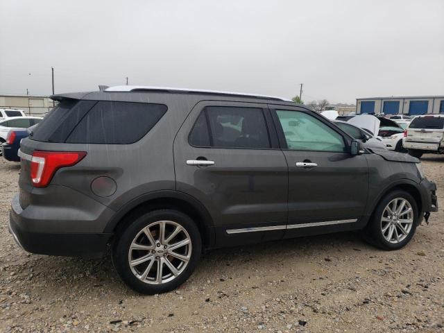 1FM5K7F88HGB16549 - 2017 FORD EXPLORER LIMITED GRAY photo 3