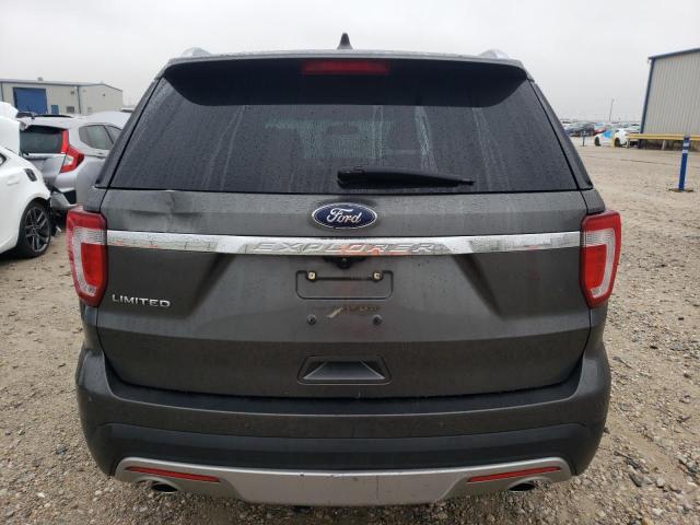 1FM5K7F88HGB16549 - 2017 FORD EXPLORER LIMITED GRAY photo 6