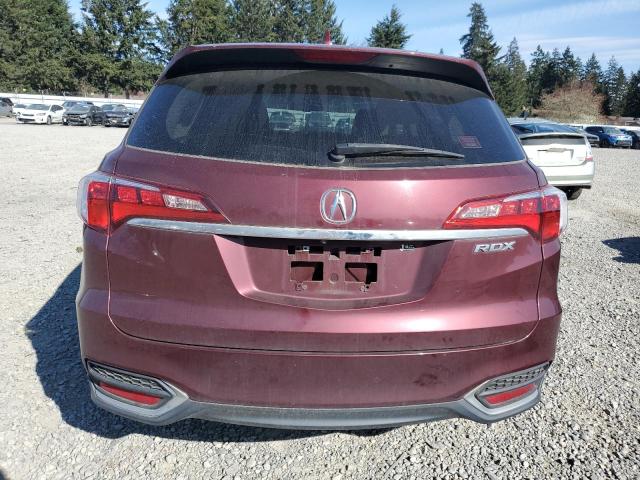 5J8TB3H30GL007080 - 2016 ACURA RDX MAROON photo 6