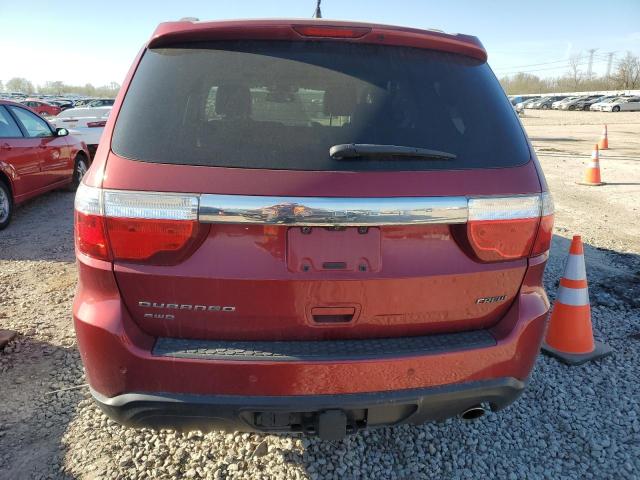 1C4RDJDG5DC527836 - 2013 DODGE DURANGO CREW BURGUNDY photo 6