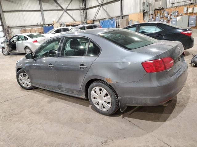 3VW1K7AJ4BM015824 - 2011 VOLKSWAGEN JETTA BASE GRAY photo 2