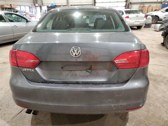 3VW1K7AJ4BM015824 - 2011 VOLKSWAGEN JETTA BASE GRAY photo 6