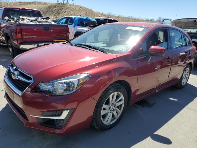 JF1GPAC62FH279046 - 2015 SUBARU IMPREZA PREMIUM RED photo 1