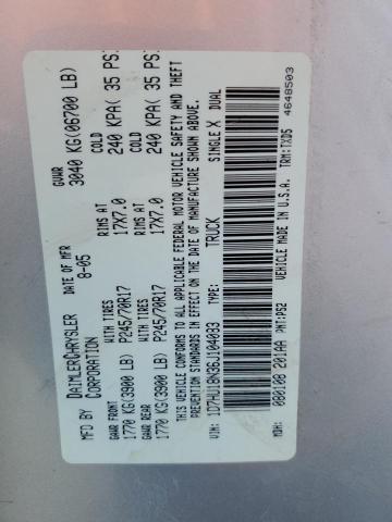 1D7HU18N36J104083 - 2006 DODGE RAM 1500 ST SILVER photo 12