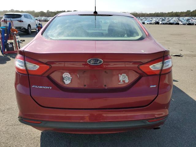 3FA6P0H77ER310778 - 2014 FORD FUSION SE RED photo 6