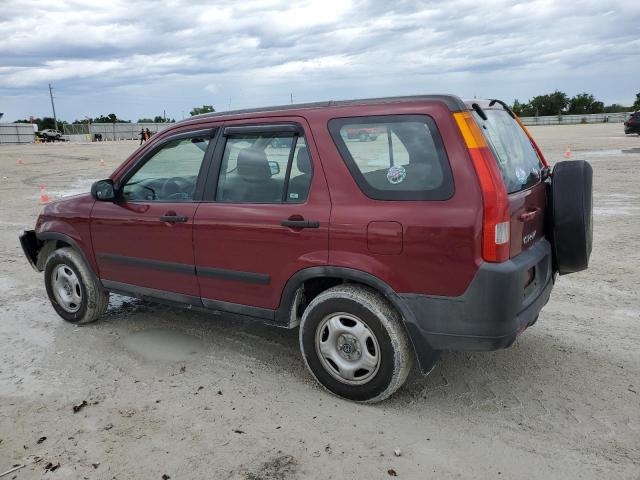 SHSRD68534U209117 - 2004 HONDA CR-V LX BURGUNDY photo 2