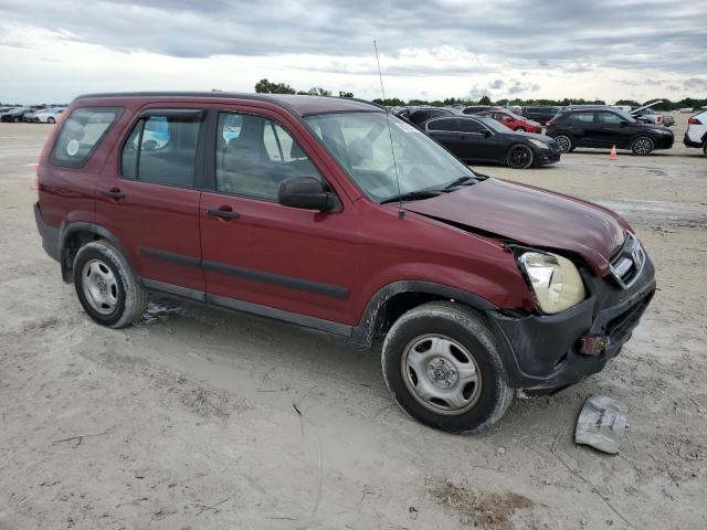 SHSRD68534U209117 - 2004 HONDA CR-V LX BURGUNDY photo 4