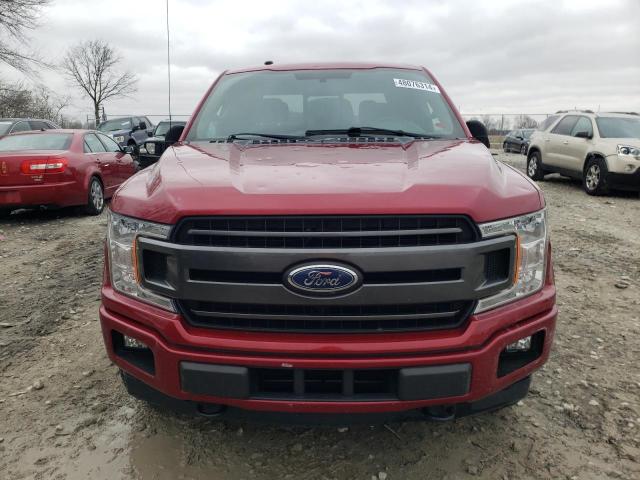 1FTEW1EP4JFB43287 - 2018 FORD F150 SUPERCREW RED photo 5