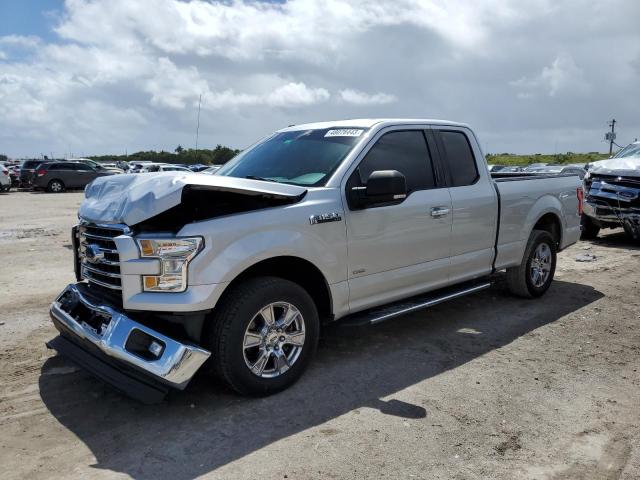 1FTEX1CP8GKE59145 - 2016 FORD F150 SUPER CAB SILVER photo 1