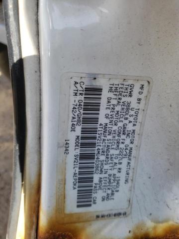4T1SV21E4MU403862 - 1991 TOYOTA CAMRY DLX 白色 照片 12