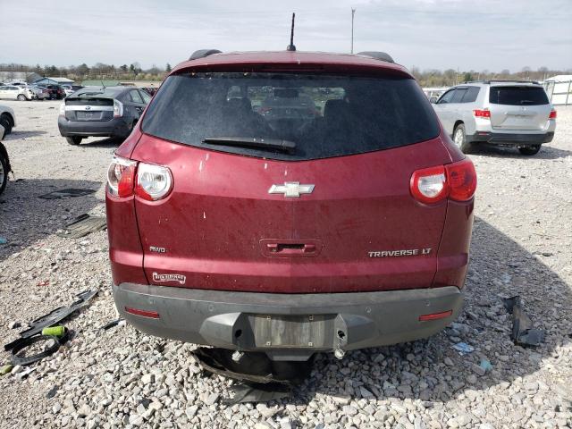 1GNLVGED4AS141105 - 2010 CHEVROLET TRAVERSE LT MAROON photo 6