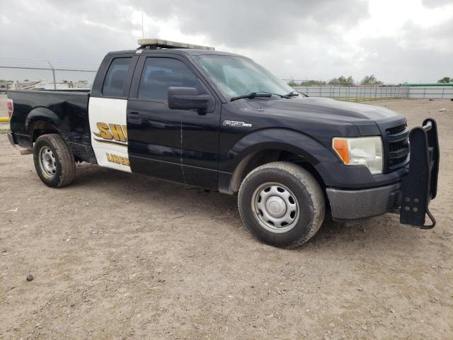 1FTFX1CF0DKF05817 - 2013 FORD F150 SUPER CAB BLACK photo 4