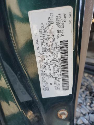 5TBBN44123S397502 - 2003 TOYOTA TUNDRA ACCESS CAB SR5 GREEN photo 12