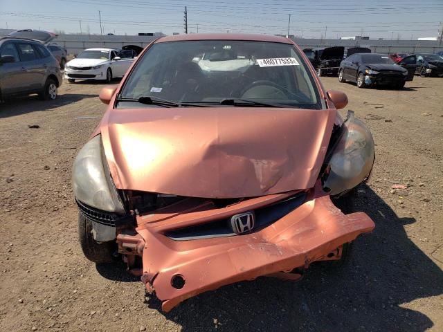 JHMGD38697S021066 - 2007 HONDA FIT S ORANGE photo 5