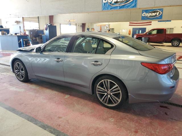 JN1BV7AR4EM702244 - 2014 INFINITI Q50 BASE BLUE photo 2