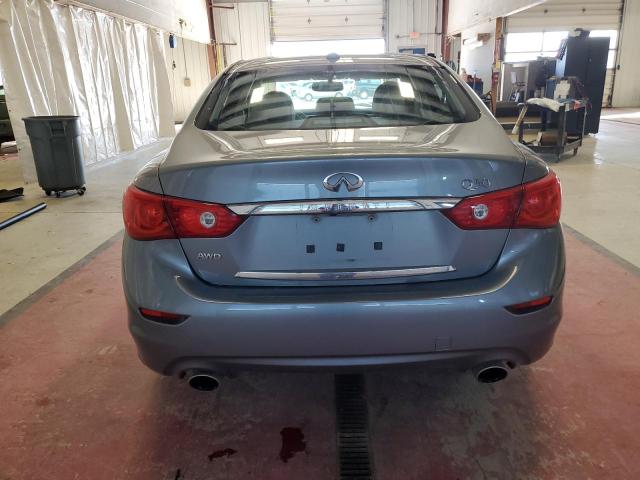 JN1BV7AR4EM702244 - 2014 INFINITI Q50 BASE BLUE photo 6