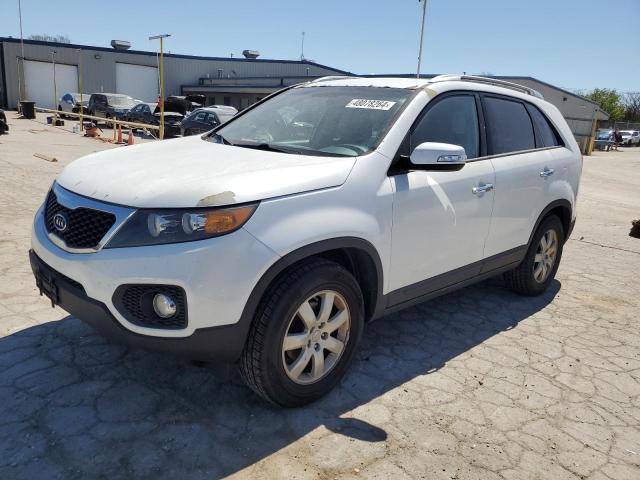 5XYKT3A68DG400988 - 2013 KIA SORENTO LX WHITE photo 1