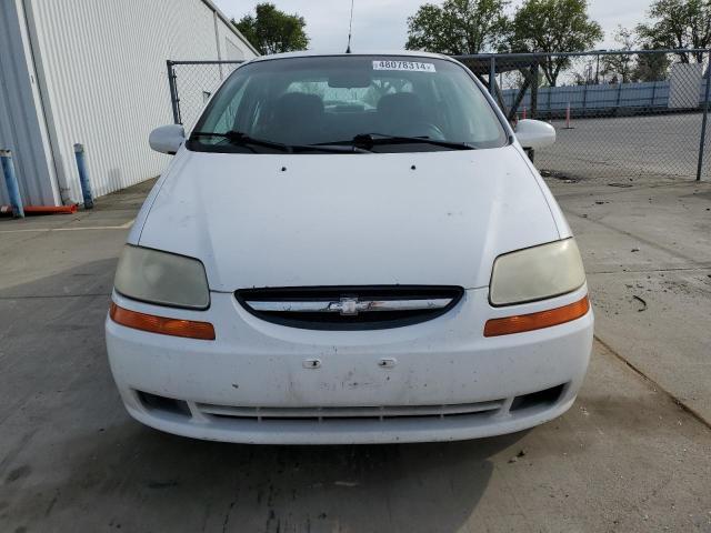 KL1TD56606B667813 - 2006 CHEVROLET AVEO BASE WHITE photo 5