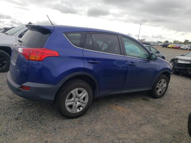 2T3ZFREV9EW118050 - 2014 TOYOTA RAV4 LE BLUE photo 3