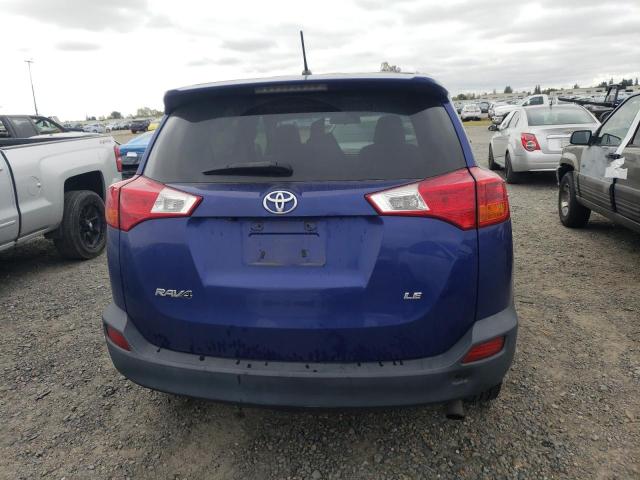 2T3ZFREV9EW118050 - 2014 TOYOTA RAV4 LE BLUE photo 6