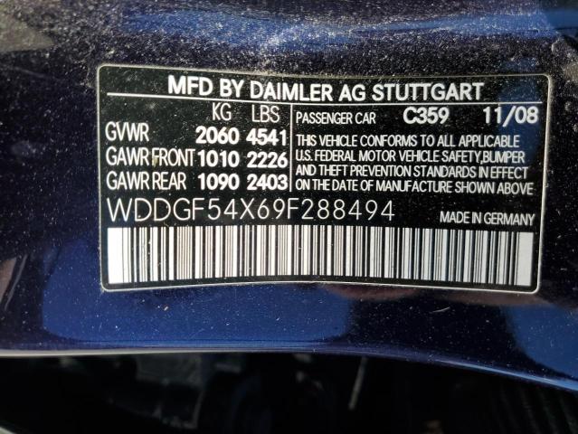 WDDGF54X69F288494 - 2009 MERCEDES-BENZ C 300 BLUE photo 13