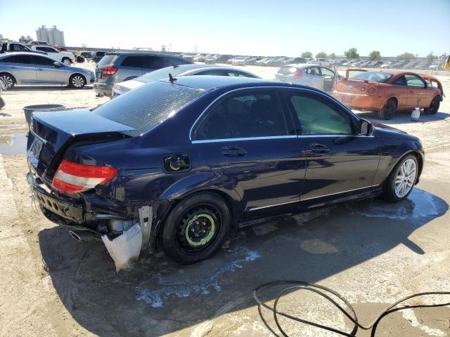 WDDGF54X69F288494 - 2009 MERCEDES-BENZ C 300 BLUE photo 3