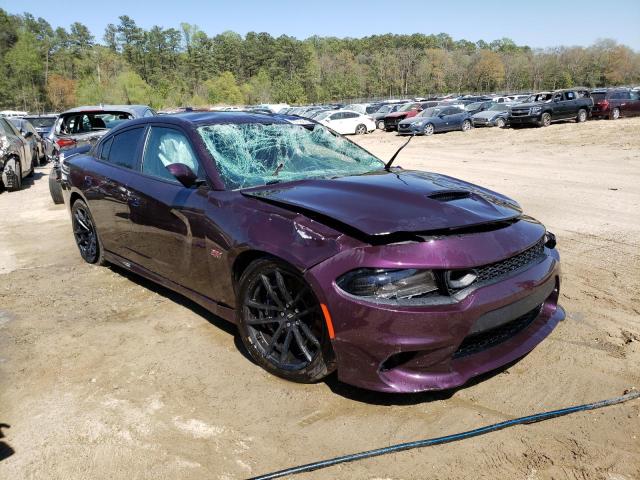 2C3CDXGJ6LH255264 - 2020 DODGE CHARGER SCAT PACK PURPLE photo 4