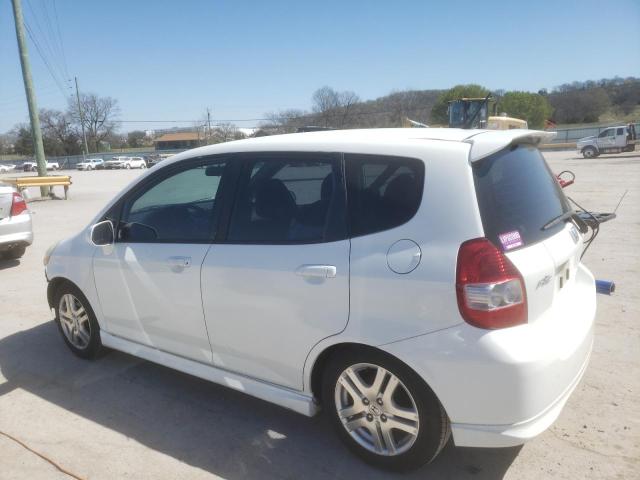 JHMGD38677S054048 - 2007 HONDA FIT S WHITE photo 2