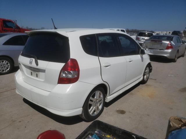 JHMGD38677S054048 - 2007 HONDA FIT S WHITE photo 3