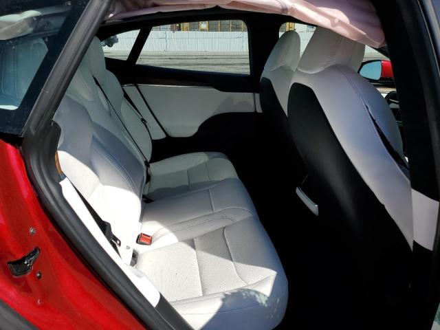 5YJSA1E53PF525324 - 2023 TESLA MODEL S RED photo 10
