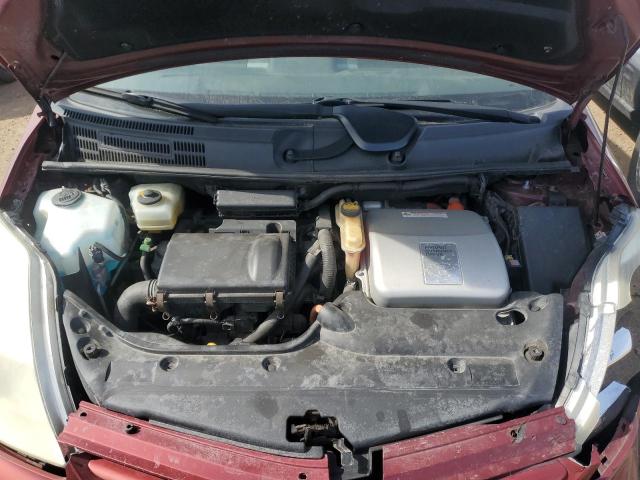 JTDKB22U453019767 - 2005 TOYOTA PRIUS RED photo 11