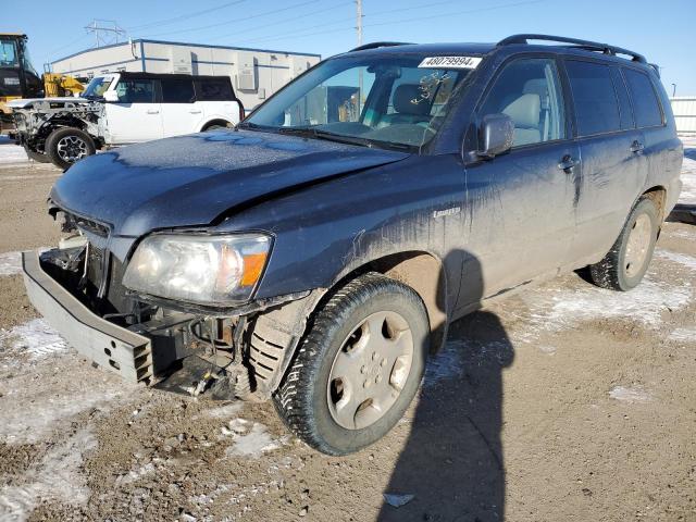 JTEEP21A140061816 - 2004 TOYOTA HIGHLANDER BLUE photo 1