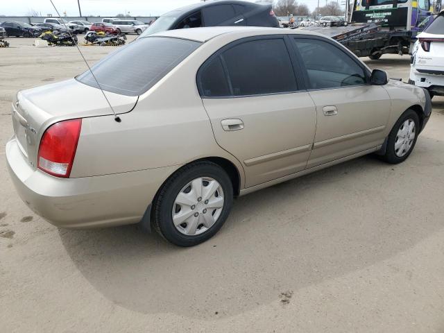 KMHDN45D63U471536 - 2003 HYUNDAI ELANTRA GLS GOLD photo 3