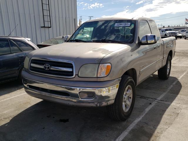 5TBRN34192S311285 - 2002 TOYOTA TUNDRA ACCESS CAB SR5 GRAY photo 2