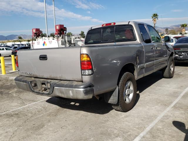 5TBRN34192S311285 - 2002 TOYOTA TUNDRA ACCESS CAB SR5 GRAY photo 4