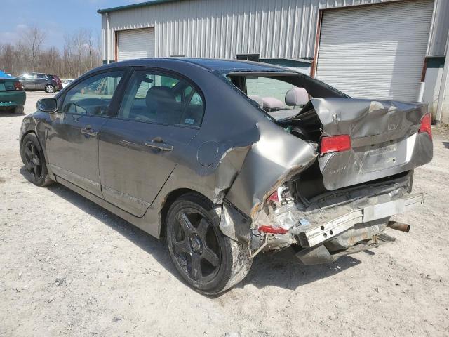 2HGFA16528H345443 - 2008 HONDA CIVIC LX GRAY photo 2