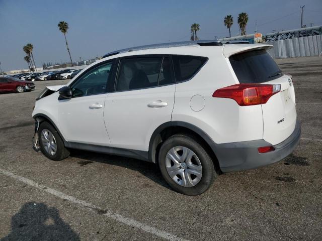 2T3ZFREV0EW099789 - 2014 TOYOTA RAV4 LE WHITE photo 2