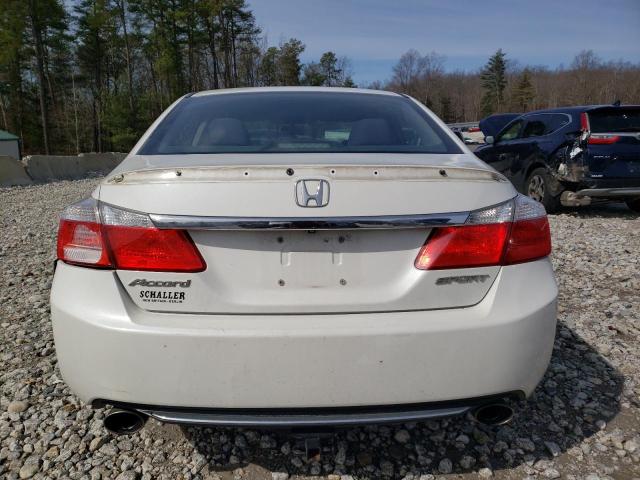 1HGCR2F58EA002311 - 2014 HONDA ACCORD SPORT WHITE photo 6