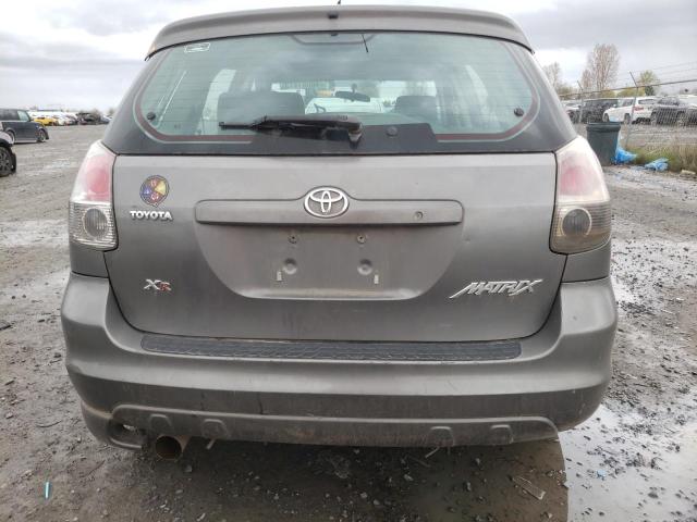 2T1KR30E56C555584 - 2006 TOYOTA COROLLA MA XR GRAY photo 6