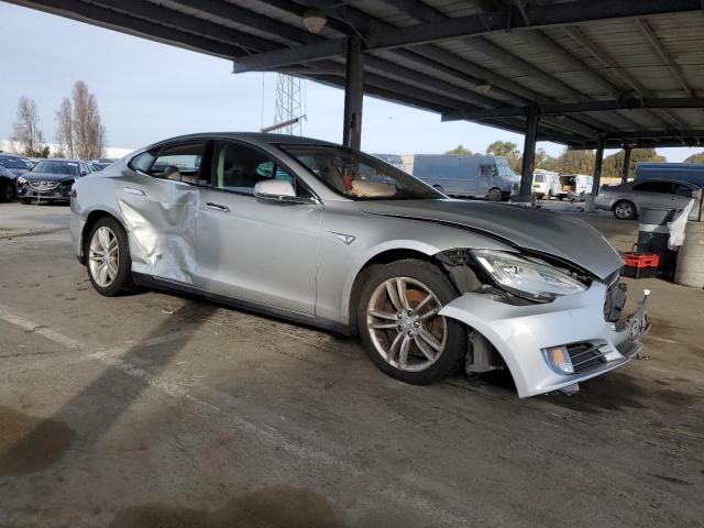 5YJSA1DN8DFP24236 - 2013 TESLA MODEL S SILVER photo 4