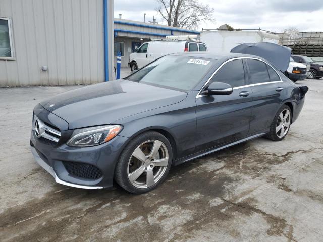 55SWF4JB0FU070400 - 2015 MERCEDES-BENZ C 300 GRAY photo 1