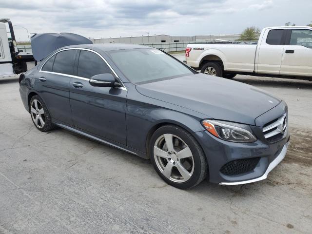 55SWF4JB0FU070400 - 2015 MERCEDES-BENZ C 300 GRAY photo 4