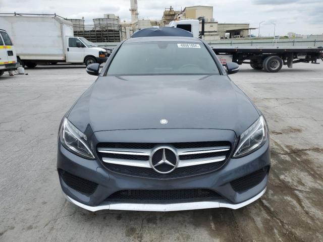 55SWF4JB0FU070400 - 2015 MERCEDES-BENZ C 300 GRAY photo 5