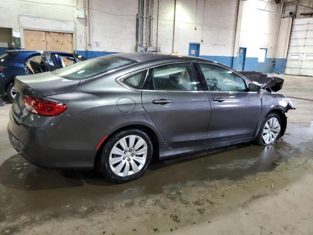 1C3CCCFB0FN550023 - 2015 CHRYSLER 200 LX GRAY photo 3